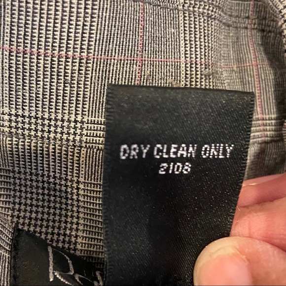 Rafaella Fitted Glen Plaid 3 Button Blazer Jacket Sz 8 - Picture 5 of 5